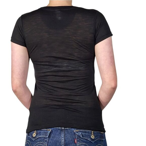 Pimatee Black Houston Rodeo Short Sleeve Top - Picture 2 of 5